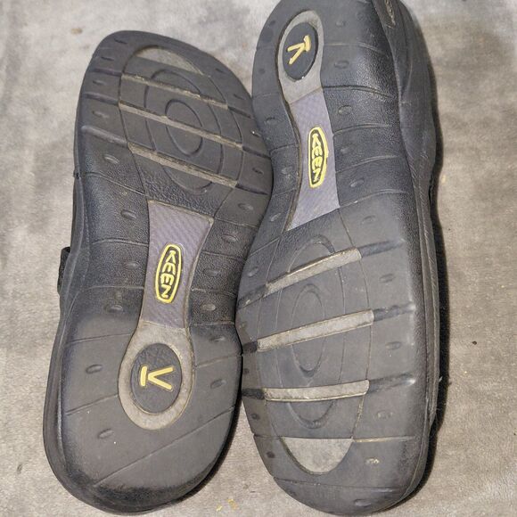 Keen Presidio Mary Jane Shoes Womens 7 Black Full Grain Nubuck Leather Comfort - Picture 10 of 11